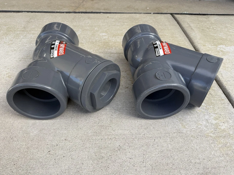 Hayward 4" PVC Y Check #YC10400PE With Extra “Y” -no Valve-Both New No Box - Image 2 of 4