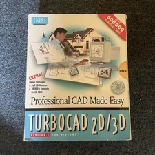 IMSI TurboCAD 2D/3D Version 3.0 CAD Software for Windows CIB Floppy 3.5" English