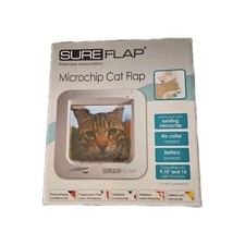 SureFlap SUR001 Microchip Cat Flap Pet Door -White