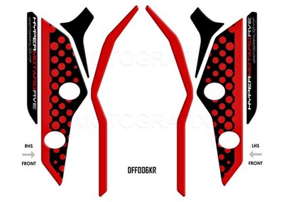 Ducati Hypermotard 950 RVE 2019-26 Motorcycle Front Fender Motografix Protector