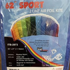 In The Breeze 62" Sport Air Foil Kite  Double Line Wind-Inflated Aerodynamic