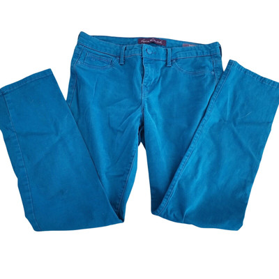 Gloria Vanderbilt ''Sadie - Slim'' Teal Pants Size 8 Rare Color
