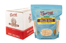 Organic Old Fashioned Rolled Oats, 32oz Pack of 4 - Non GMO, Whole Grain, Veg...