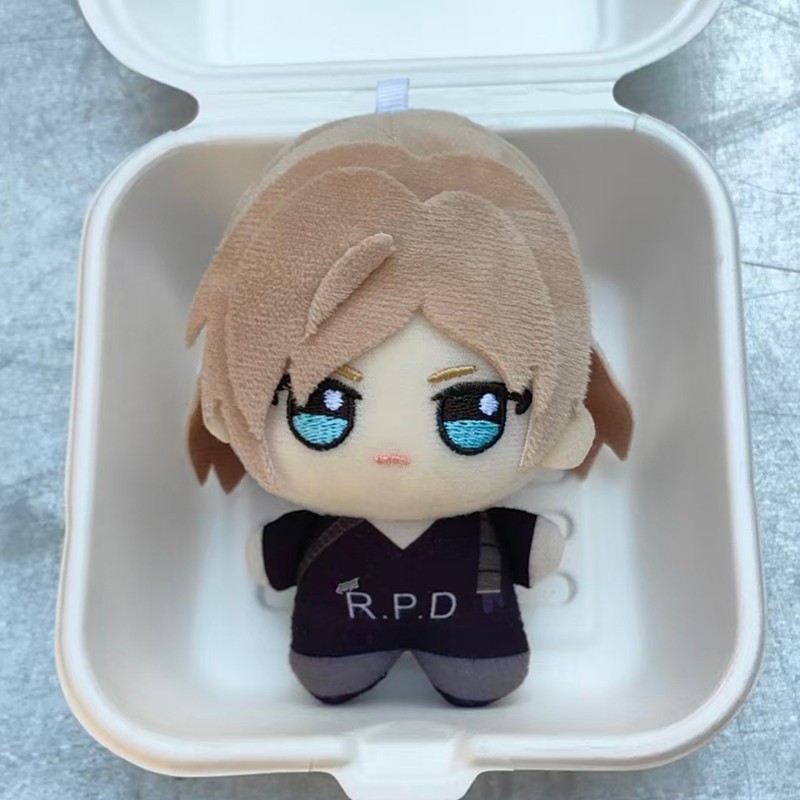 10cm Leon Kennedy Plush Toy Resident Evil Doll Plushies Pendent