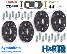 HR Spurverbreiterung schwarz 44mm, 70mm/Achse für Audi A1 Sportback GBA 2018-25