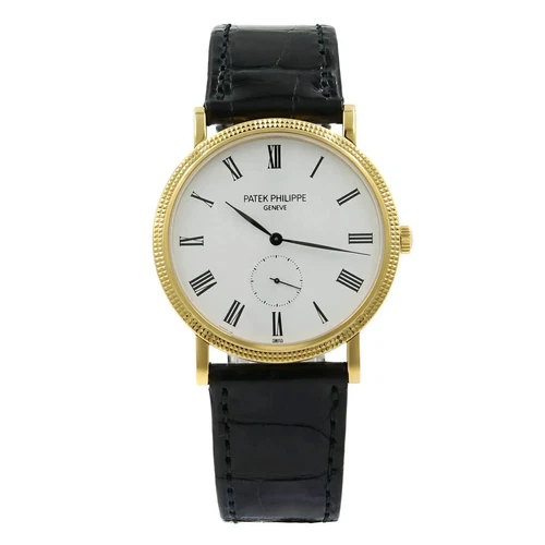 Patek Philippe Calatrava 36mm 18k Gold White Dial Hand Wind Watch 5119J-001 - Picture 1 of 5