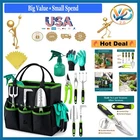Heavy Duty Garden Tools Set - Ergonomic 23-Piece Gardening Gifts for Women Men