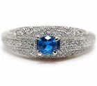 2CT Treated Blue Sapphire 925 Sterling Silver Ring Jewelry Sz 8 F8-1
