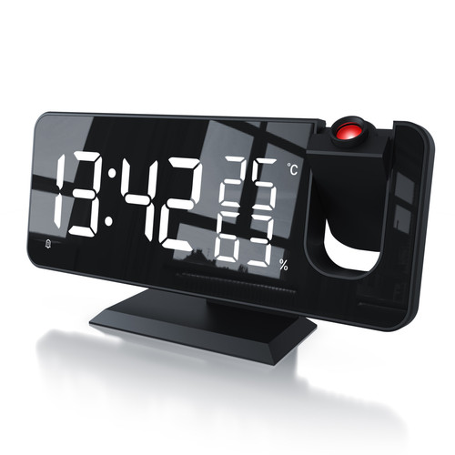 Bearware Projektions Wecker 7 Tasten 2 Weckalarme Snooze LED 15 FM Speicher TOP - Bild 1 von 6