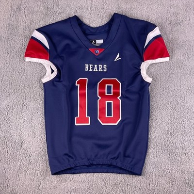 BSN Sports Boy's Youth X-Large Blue Red Custom Flag Football Short Sleeve Jersey