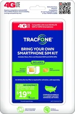 TracFone Bring Your Own Phone SIM Activation Kit – Retail Packaging