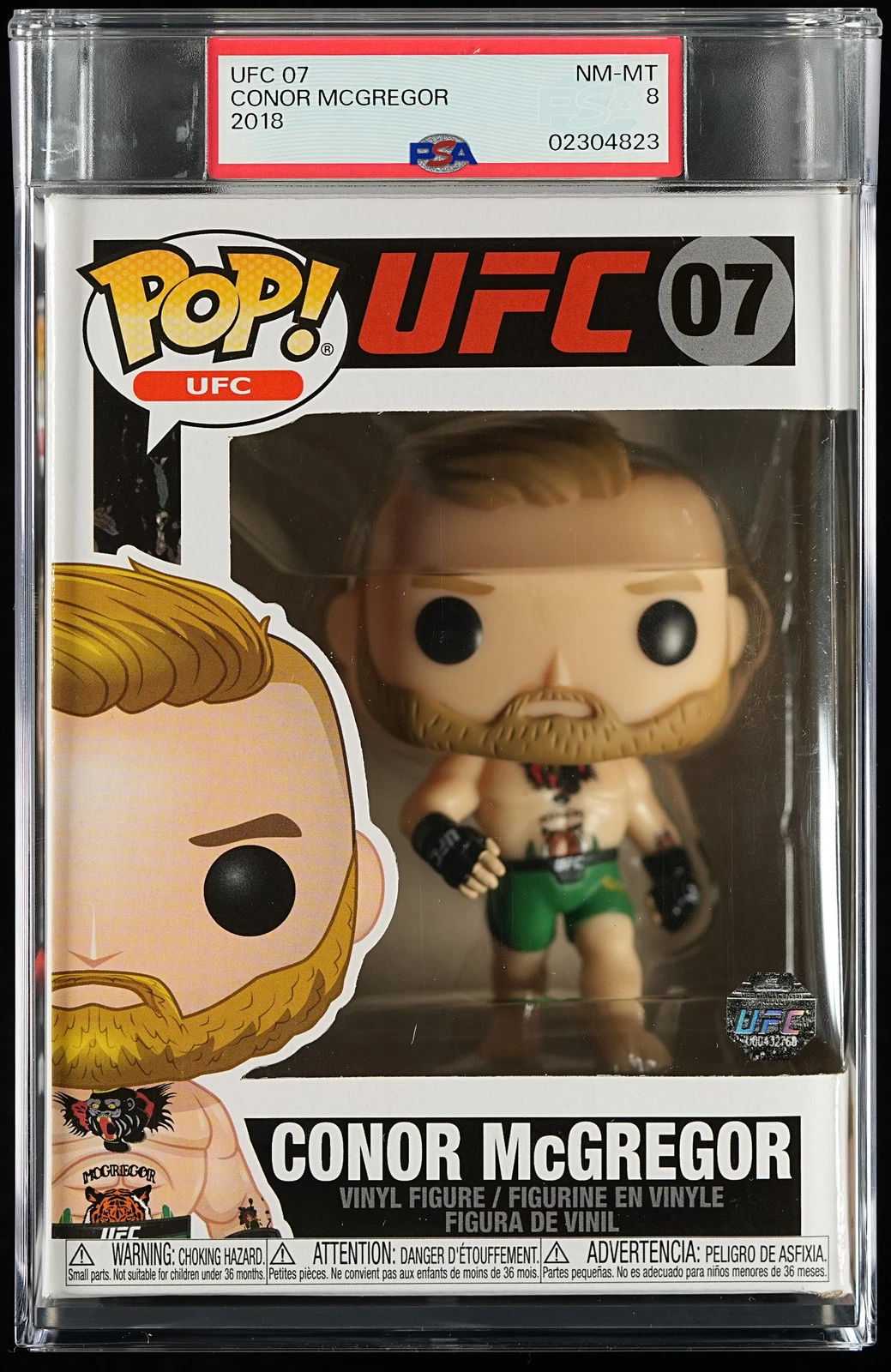 Conor McGregor UFC Green Shorts 07 Funko Pop! PSA 8 NM-MT