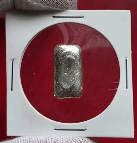 10 Gram .999 Fine Pure Silver Bullion Hand Poured Loaf Bar Fractional Ingot