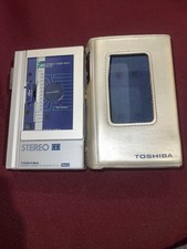 TOSHIBA STEREO CASSETTE PLAYER KT-S1 METAL WITH FM STEREO TUNER PACK RP-S3