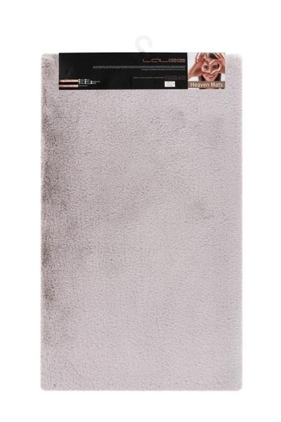 Badematte 50X90 Badteppich Rutschfest Badezimmerteppich Bad Badvorleger Silver-image