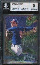 1996 Fleer Metal Universe CHARLES NAGY #1 Cleveland Indians BGS 9