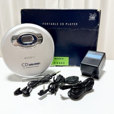 SONY D-E660 CD Walkman Portable CD Player Remote AC Adapter Tested From Japan