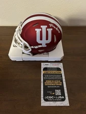 Fernando Mendoza Autographed Signed Mini Helmet Indiana Hoosiers Football