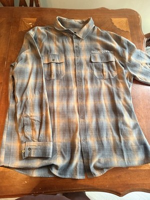 Darius Rucker NFL Dallas Cowboys Plaid Flannel Shirt Mens Size 2xl Long Sleeve