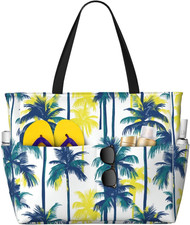 Beach Tote Bag for Women Beach Bag Waterproof and Sandproof Tote Bag with Wet...