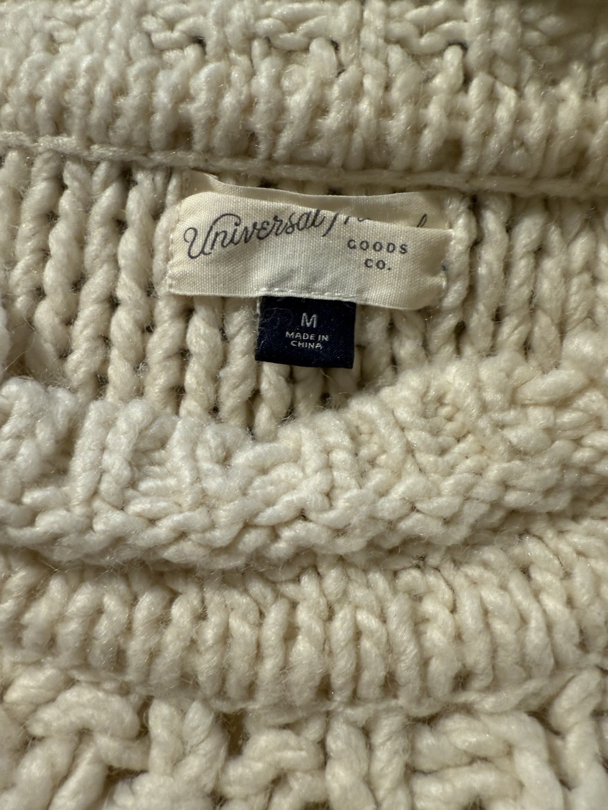 Universal Thread Chunky Cable Knit Wool Sweater I… - image 5