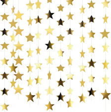 Glitter Star Garland Banner 2026 Party Decor 130 Feet Star Hanging Banner Twinkl