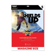 5 Clear Magazine Top Loaders Rigid PVC Holders for Magazine Protection