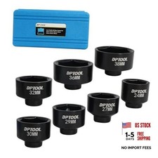 7 Pcs Low Profile Oil Filter Socket Set 6 Point Canister Oil Filter Cap Wrench