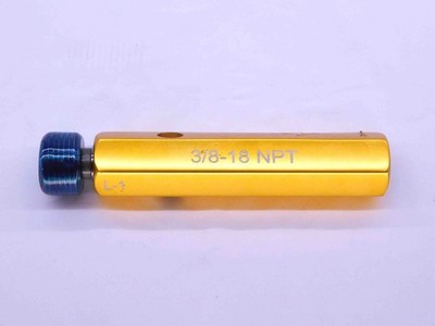 3/8 18 NPT L1 PIPE THREAD PLUG GAGE .375 .3750 N.P.T. NATIONAL TAPER 2 STEP