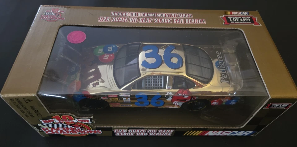 Racing Champions NASCAR Oro Serie Conmemorativa 1/24 #36 M&M's Ernie Irvan Foto 2 de 4
