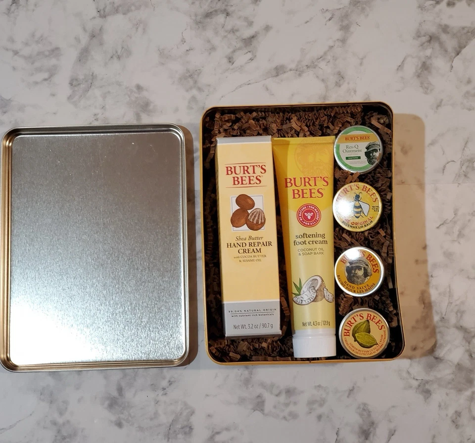 Burt’s Bees Juego de Regalo Clásico, 6 Piezas Productos en Lata de Regalo Foto 2 de 4