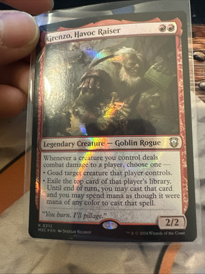 MTG Grenzo, Havoc Raiser (Ripple Foil) Commander: Modern Horizons