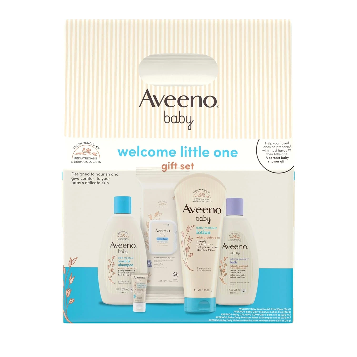 Baby Skincare Gift Set Body Wash Shampoo Wipes Lotion Balm Newborn 5 Piece
Opens in a new window or