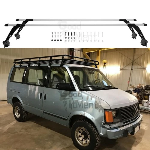 63" Top Roof Rack Cross Bar Cargo Carrier 130LB For Chevrolet Astro 1992-2005 US