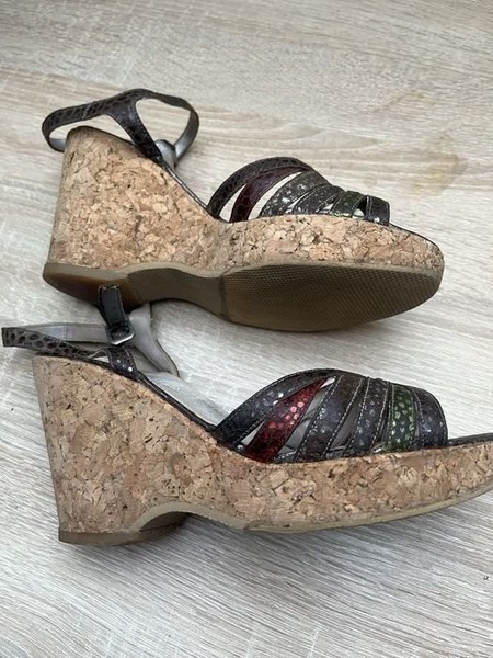 Women Basconi Heels Multicolor Leather 36