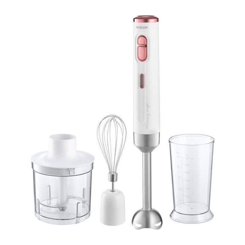 Mixeur plongeant Sencor SHB 9000WH blanc avec pied en acier inoxydable