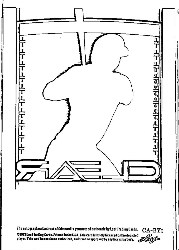 2022 Leaf Trinity JOEY WIEMER Auto Autograph /99 - Clear - Image 2 of 2