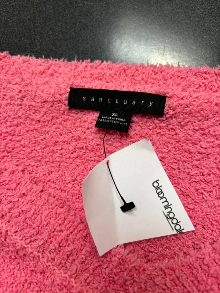 Nuevo SANCTUARY Rosa Melocotón Acogedor Suéter Mujer XL Top Difuso Nuevo con Etiquetas Foto 2 de 4