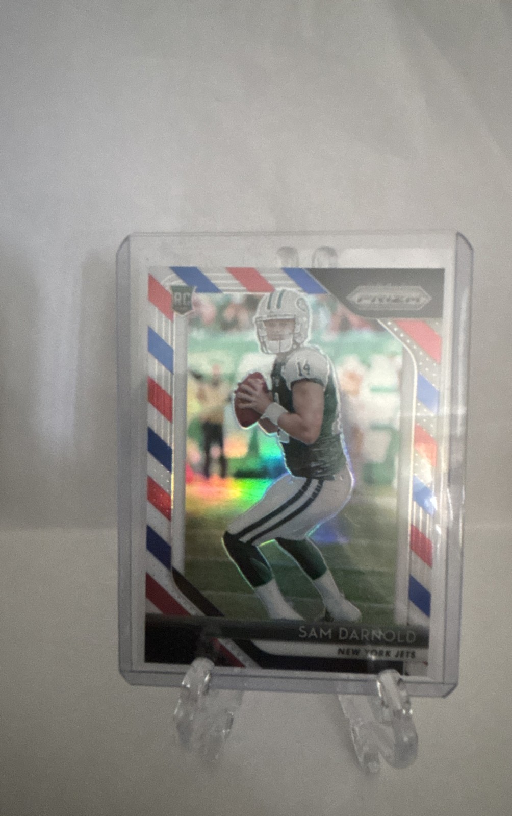 Sam Darnold Panini Prizm #203 Red/White/Blue