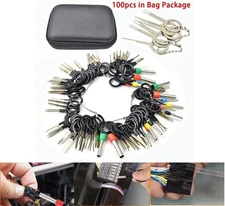 Terminal Removal Tool Kit Depinning Pin Electrical Wire Connector Extractor 100X