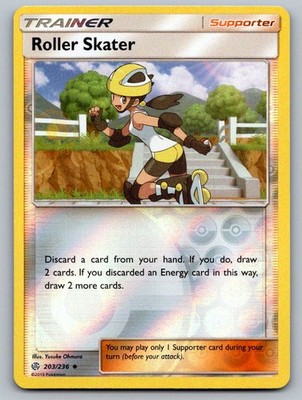 Roller Skater 203/236 Uncommon Cosmic Eclipse Pokemon Reverse Holo LP