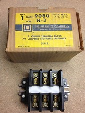 9080H3 Square D 3 Circuit Terminal Block NIB