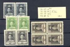 CURACAO -94, 95, 97 (PAIRS ) 99 BL OF 4 -CV € 270- ** MNH-VF 