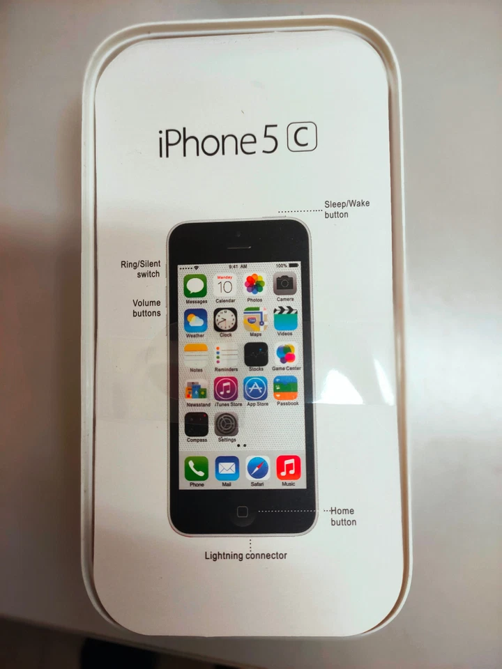 APPLE IPHONE 5C 16GB ORIGINALE come nuovo perfetto completo no SIM-lock-BIANCO - Immagine 3 di 4