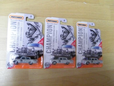 3* Matchbox 62 MERCEDES-BENZ 220 SE SEDAN EWY ROSQVIST USA LONGCARD 1:64 OVP - Bild 1 von 3