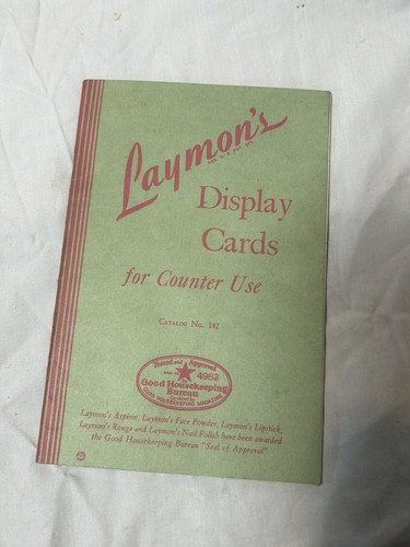 Antique 1930s Laymon’s Display Cards For Counter Use Catalog No. 142