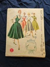 NEW Vintage McCall's Printed Patterns 3411 Size 15 SEALED Envelope From 1955
