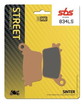 SBS 834 LS SINTER REAR BRAKE DISC PADS FOR KAWASAKI ZX-10R 1000