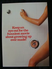 PORKYS theater promo folder 1981 shower scene die cut