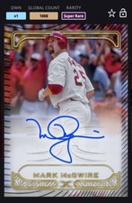 Topps Bunt DIGITAL 2023 Defining Image Base Signature Mark McGwire